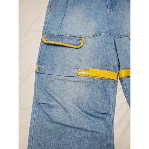 Marithe Francois Girbaud M+FG Sz 42M Shuttle Tape Denim Jeans 90s Baggy Y2K Wide - Picture 9 of 16